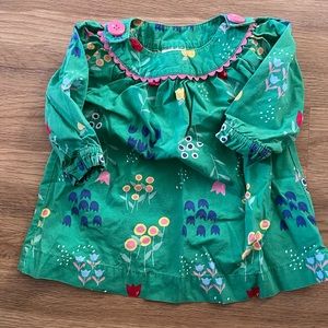 Hanna Andersson Baby Girl Green Floral Dress